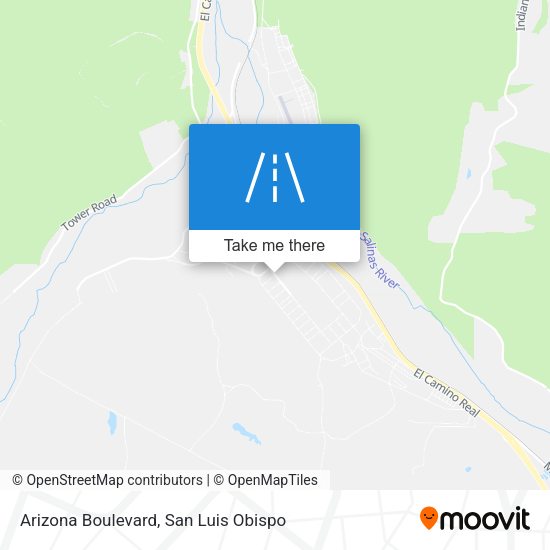 Arizona Boulevard map
