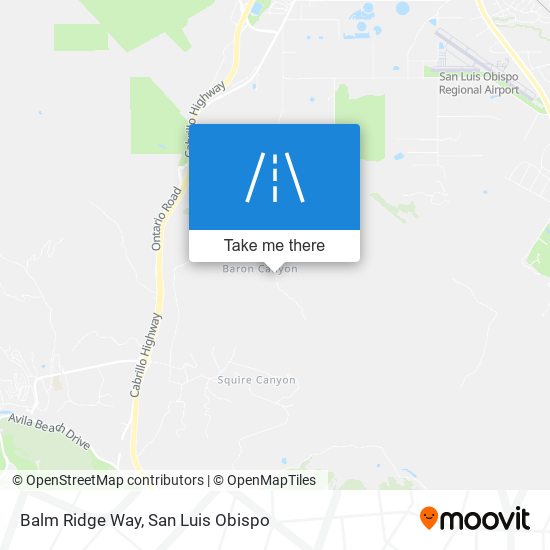 Balm Ridge Way map