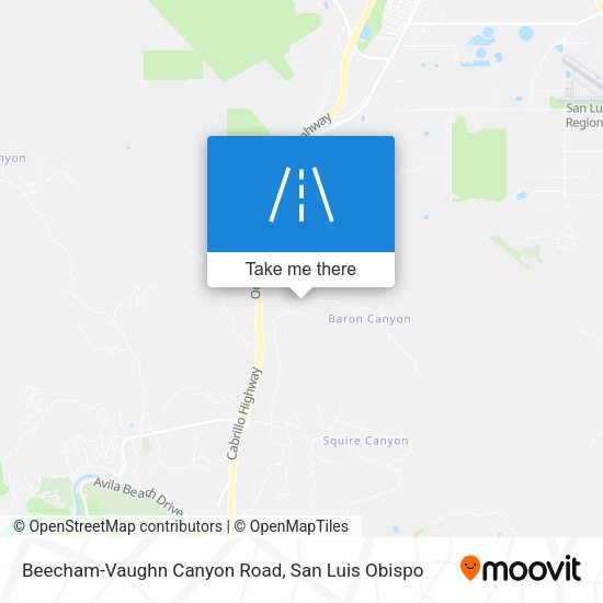 Mapa de Beecham-Vaughn Canyon Road