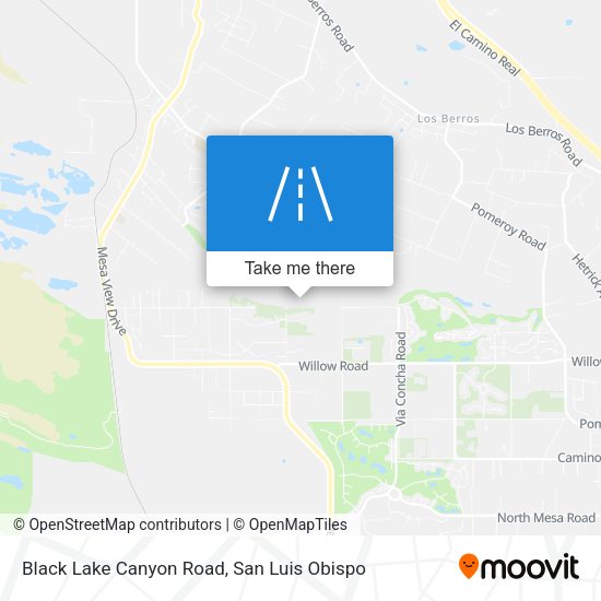 Mapa de Black Lake Canyon Road