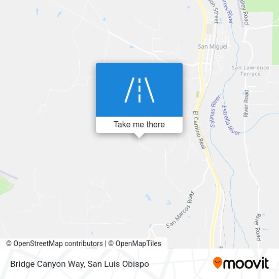 Bridge Canyon Way map