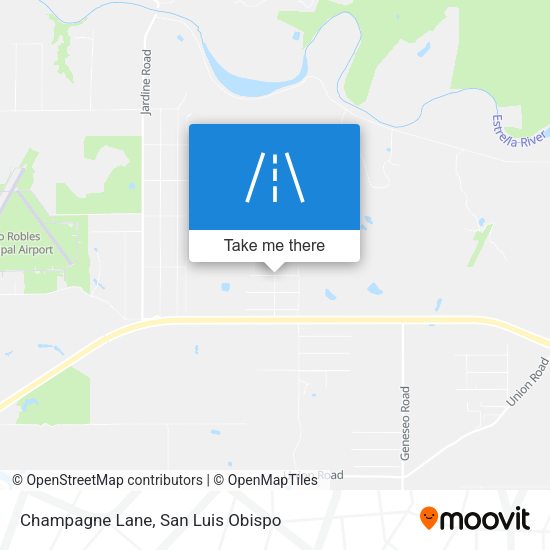 Mapa de Champagne Lane