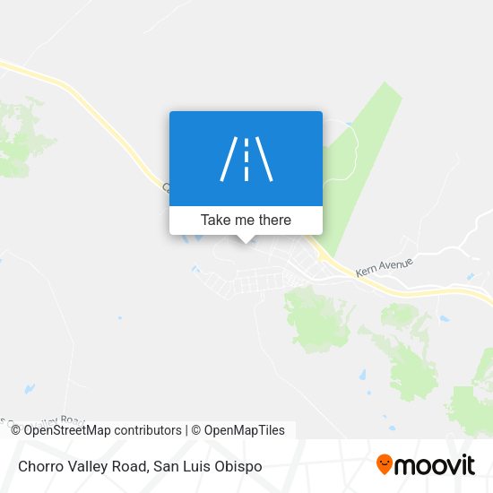 Chorro Valley Road map