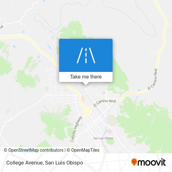 College Avenue map
