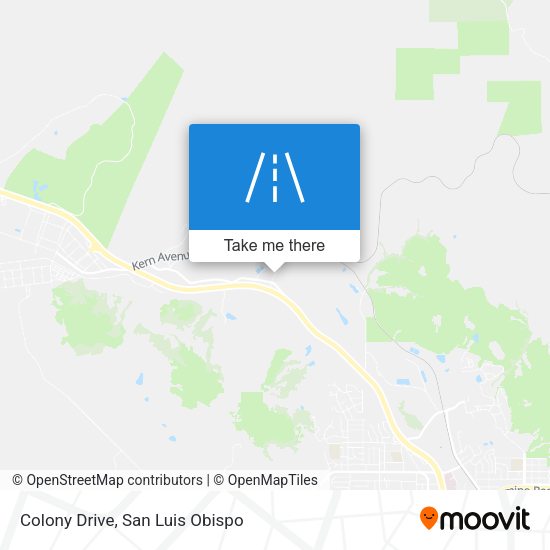Colony Drive map