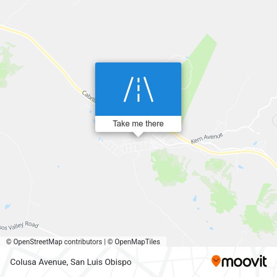 Colusa Avenue map