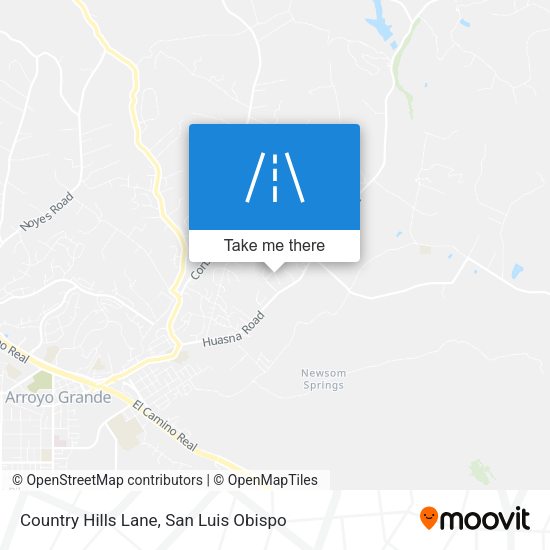 Country Hills Lane map