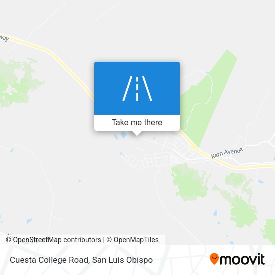 Cuesta College Road map