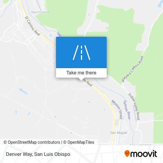 Denver Way map