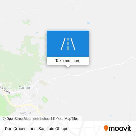 Mapa de Dos Cruces Lane