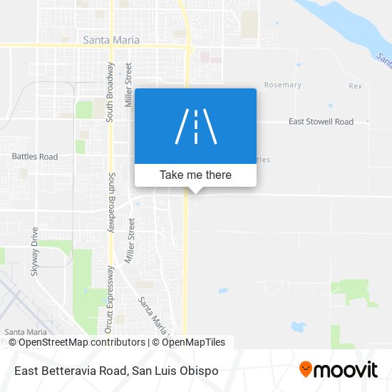 Mapa de East Betteravia Road