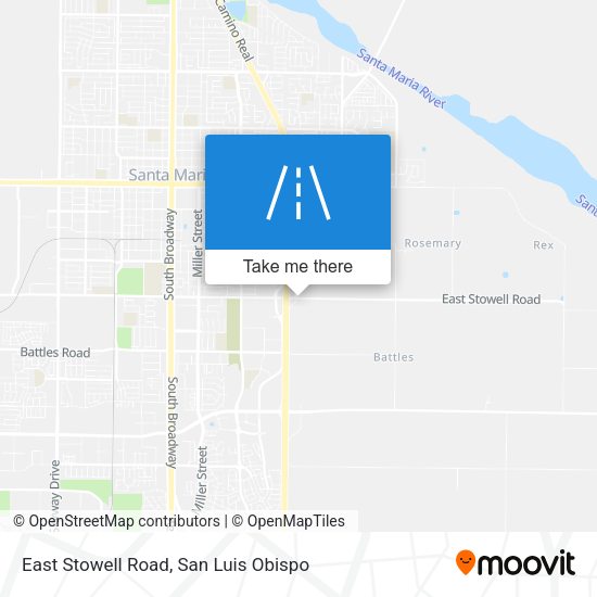 Mapa de East Stowell Road