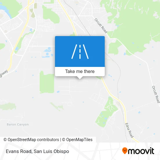 Evans Road map