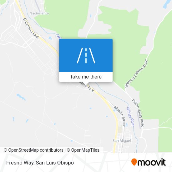 Fresno Way map
