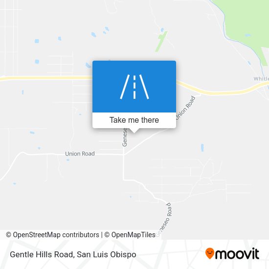 Gentle Hills Road map