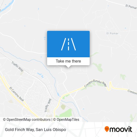 Gold Finch Way map