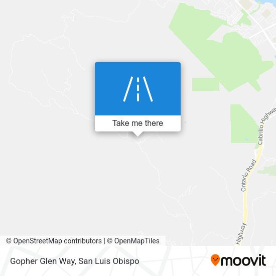 Gopher Glen Way map
