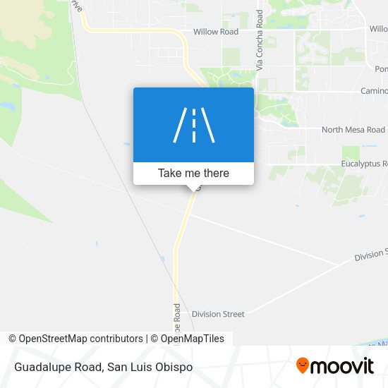 Guadalupe Road map