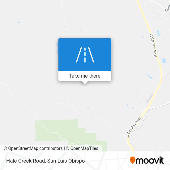 Hale Creek Road map
