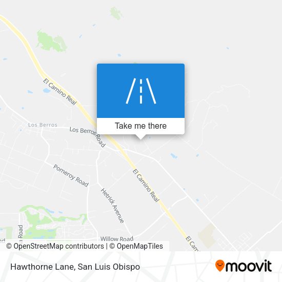 Hawthorne Lane map