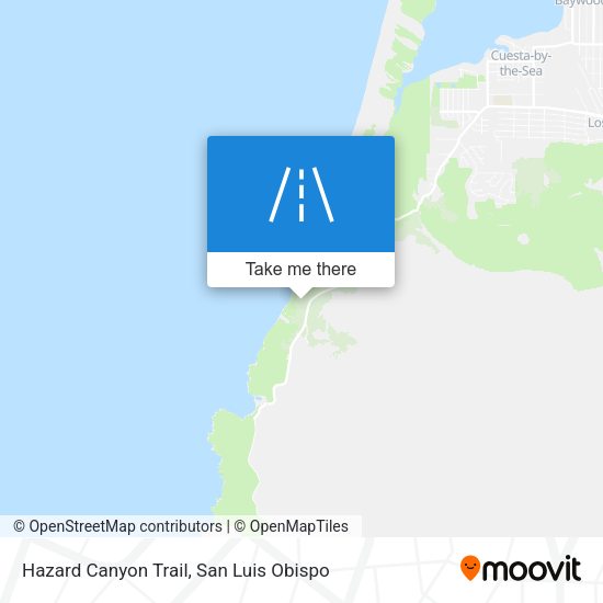 Hazard Canyon Trail map