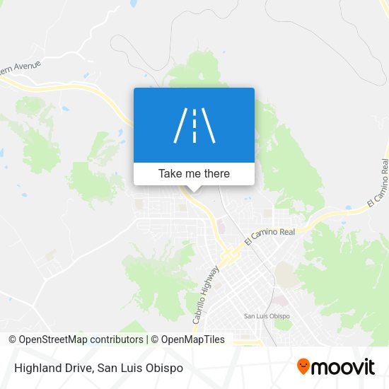 Mapa de Highland Drive