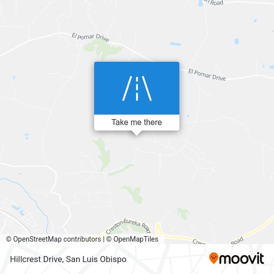 Hillcrest Drive map