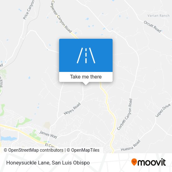 Honeysuckle Lane map