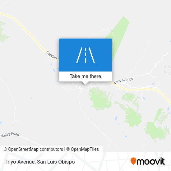 Inyo Avenue map