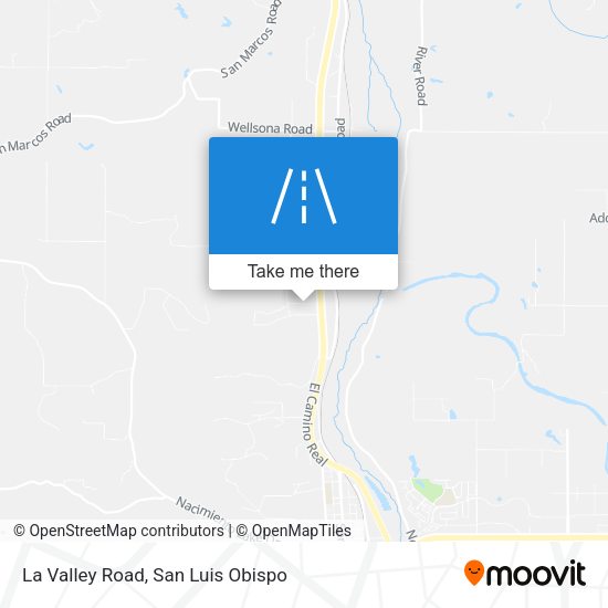 La Valley Road map