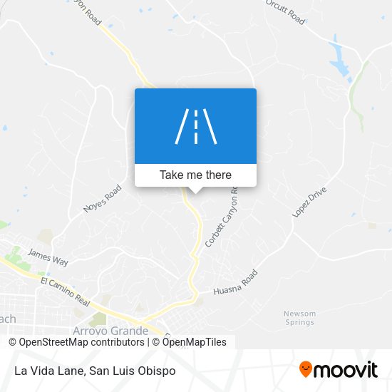 Mapa de La Vida Lane