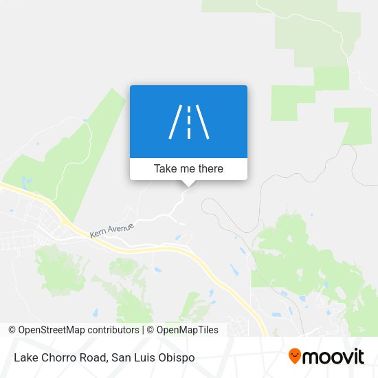 Lake Chorro Road map