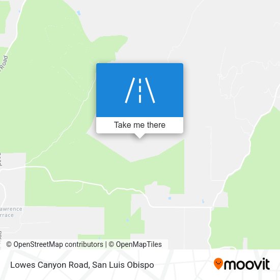 Lowes Canyon Road map