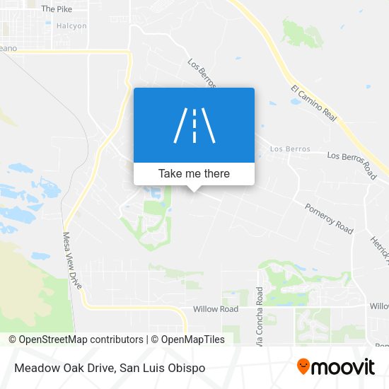 Meadow Oak Drive map