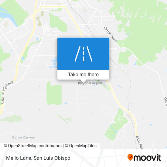 Mapa de Mello Lane