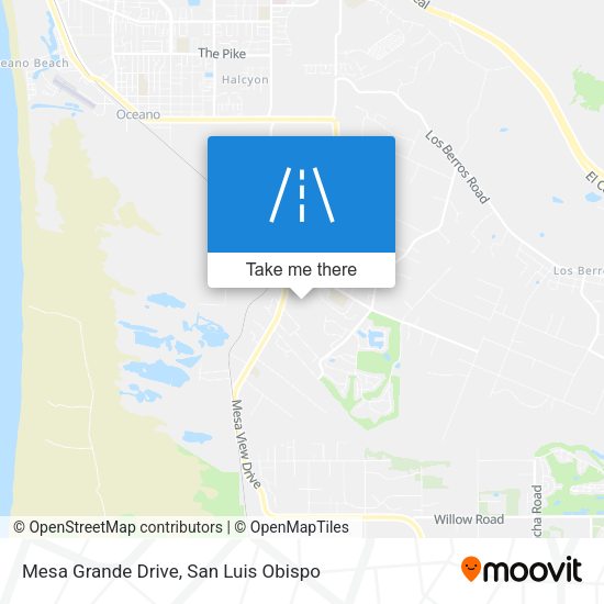 Mapa de Mesa Grande Drive