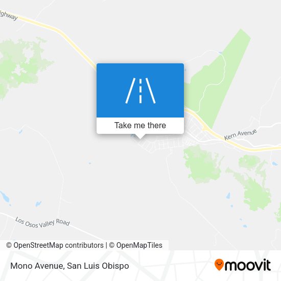 Mono Avenue map