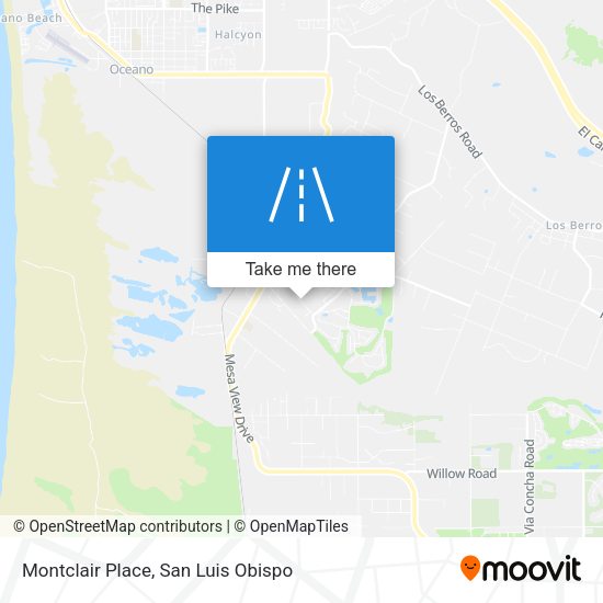 Montclair Place map