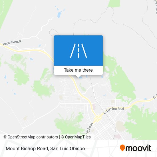 Mount Bishop Road map