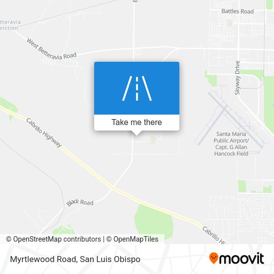 Myrtlewood Road map