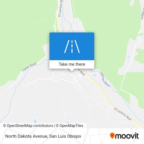 Mapa de North Dakota Avenue