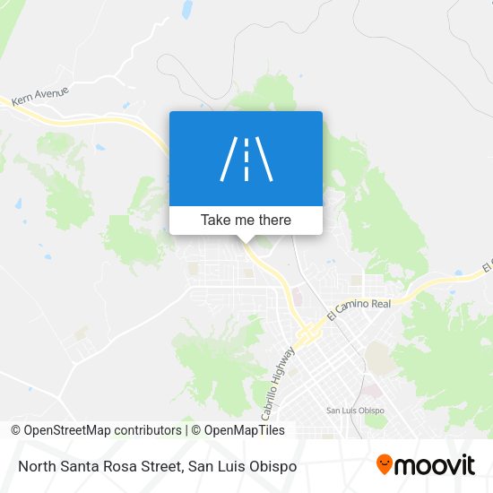 North Santa Rosa Street map