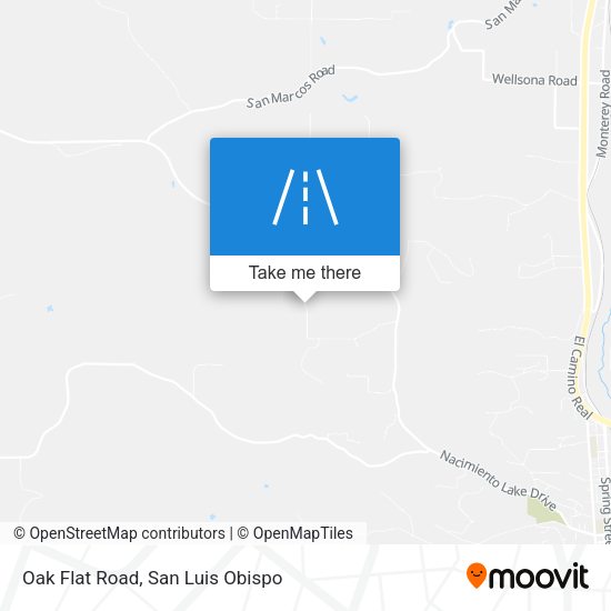 Oak Flat Road map