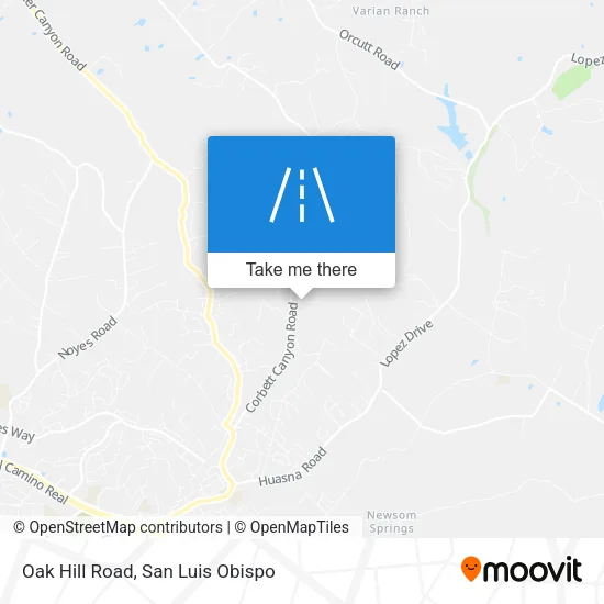 Mapa de Oak Hill Road