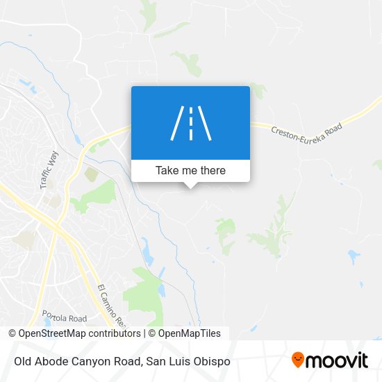 Old Abode Canyon Road map
