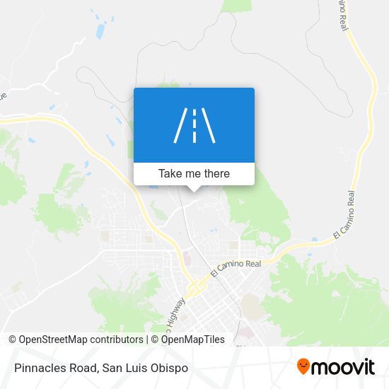Mapa de Pinnacles Road