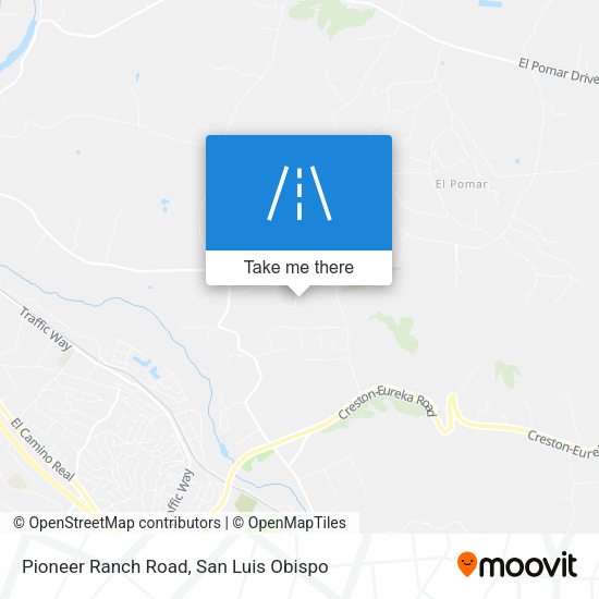 Pioneer Ranch Road map