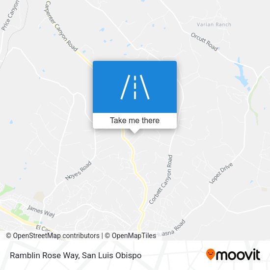 Ramblin Rose Way map