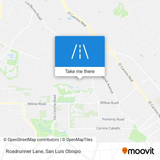 Roadrunner Lane map