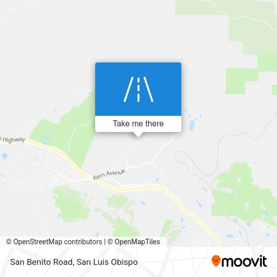 San Benito Road map
